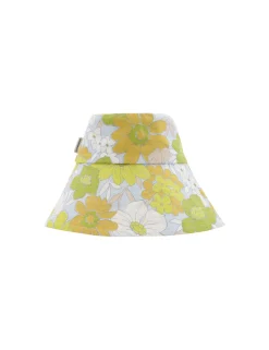 Printed Long Brim Bucket Hat