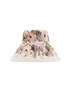 Printed Long Brim Bucket Hat