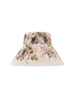 Printed Long Brim Bucket Hat