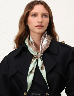 Printed Silk Diamond Scarf