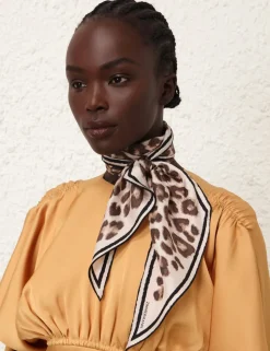 Printed Silk Neck Scarf