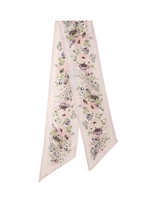 Printed Silk Neck Scarf