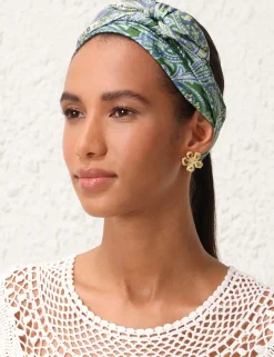 Printed Silk Neck Scarf