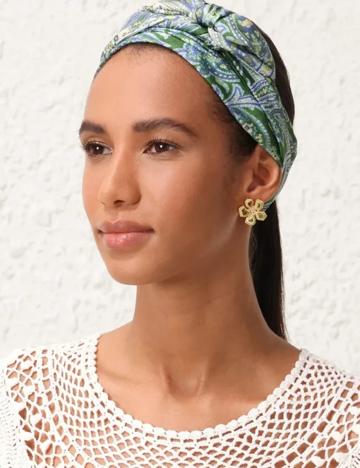 Printed Silk Neck Scarf