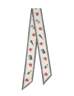 Printed Silk Ribbon Scarf