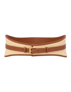 Raffia Belt 100
