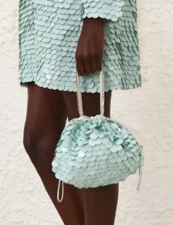 Sequin Embroidered Pouch