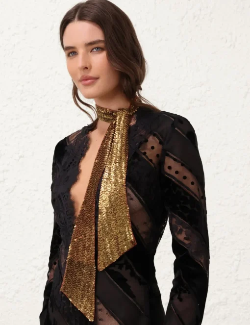 Sequin Neck Scarf