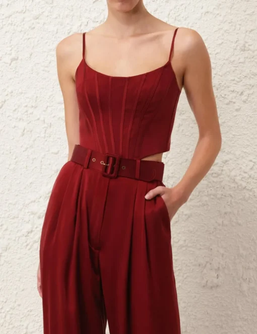 Silk Corset Top