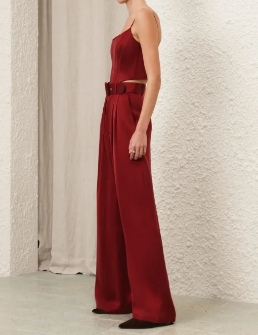 Silk Tuck Pant