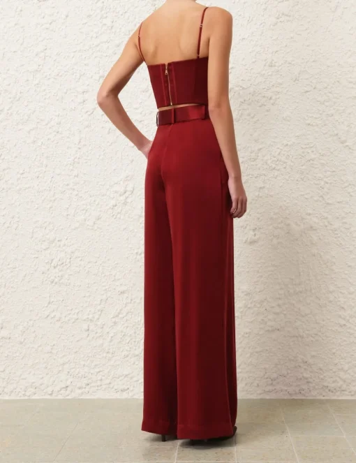 Silk Tuck Pant