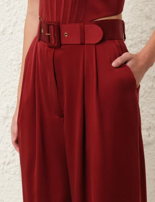 Silk Tuck Pant