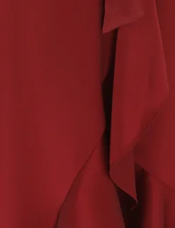 Silk Wrap Midi Dress
