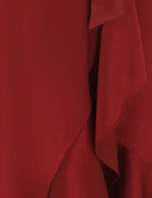 Silk Wrap Midi Dress