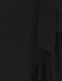 Silk Wrap Midi Dress