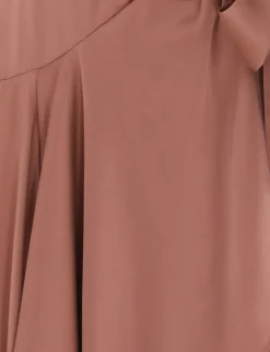 Silk Wrap Mini Dress