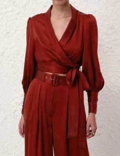 Silk Wrap Top