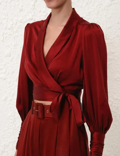 Silk Wrap Top