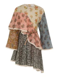 Tallow Asymmetric Mini Dress