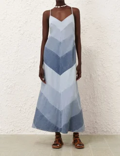 Tallow Chevron Maxi Dress