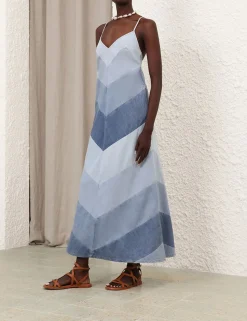 Tallow Chevron Maxi Dress