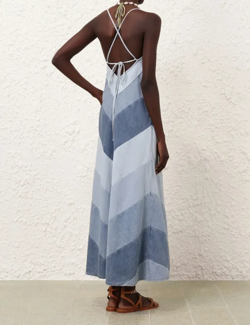 Tallow Chevron Maxi Dress