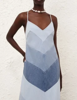 Tallow Chevron Maxi Dress