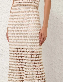 Tallow Crochet Midi Skirt