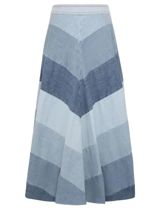 Tallow Denim Midi Skirt