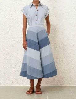 Tallow Denim Midi Skirt