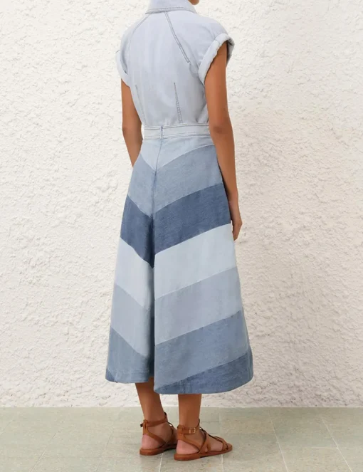 Tallow Denim Midi Skirt