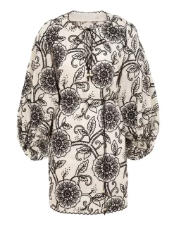Tallow Embroidered Mini Dress