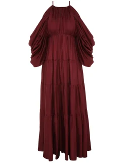 Tallow Gathered Maxi Dress