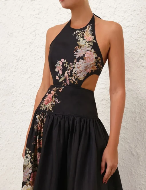 Tallow Halter Midi Dress
