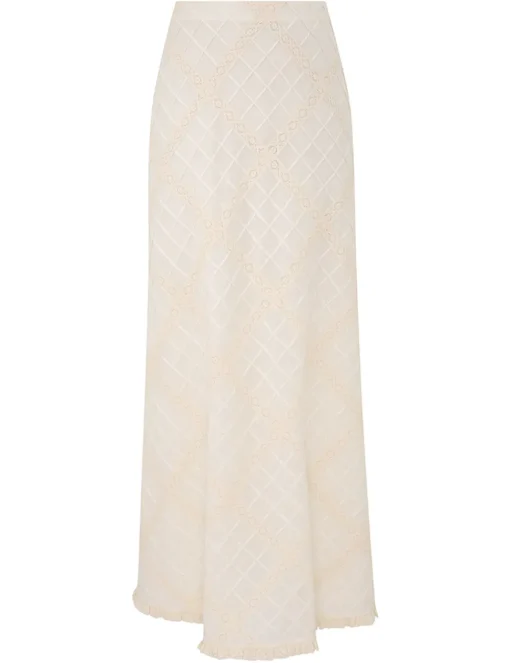 Tallow Lace Trim Bias Skirt