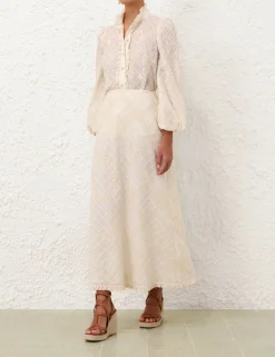 Tallow Lace Trim Bias Skirt