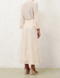 Tallow Lace Trim Bias Skirt