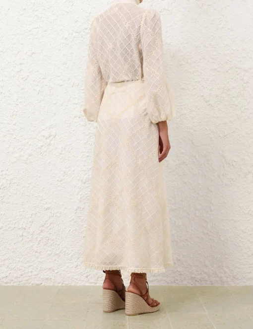 Tallow Lace Trim Bias Skirt