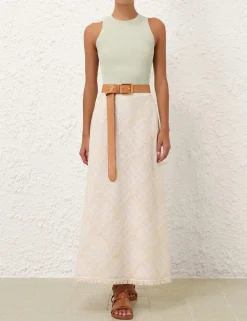 Tallow Lace Trim Bias Skirt