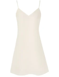 Tallow Lace Trim Midi Dress