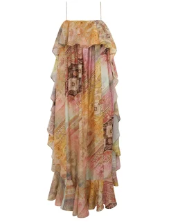 Tallow Ruffle Maxi Dress