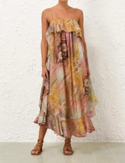 Tallow Ruffle Maxi Dress