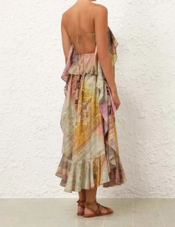 Tallow Ruffle Maxi Dress
