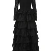 Tallow Tiered Ruffle Gown
