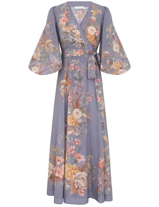 Tallow Wrap Midi Dress
