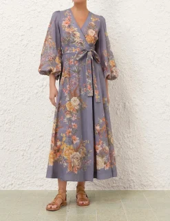 Tallow Wrap Midi Dress