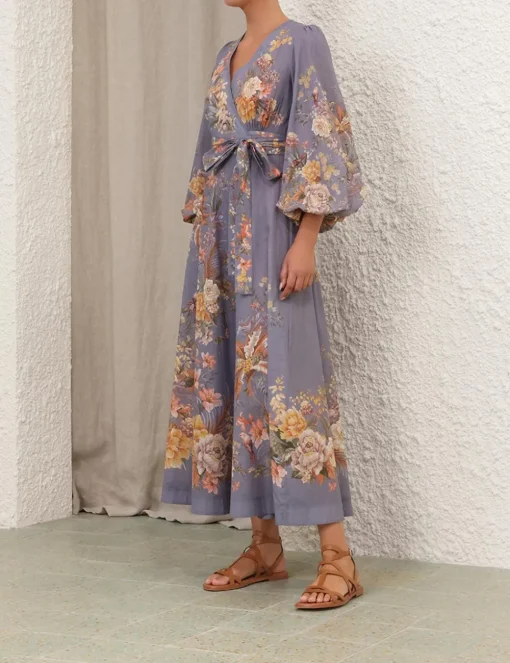 Tallow Wrap Midi Dress