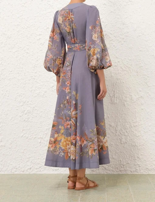 Tallow Wrap Midi Dress