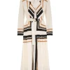 Tie Neck Midi Dress