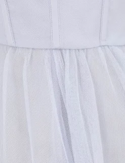 Tulle Corset Midi Dress